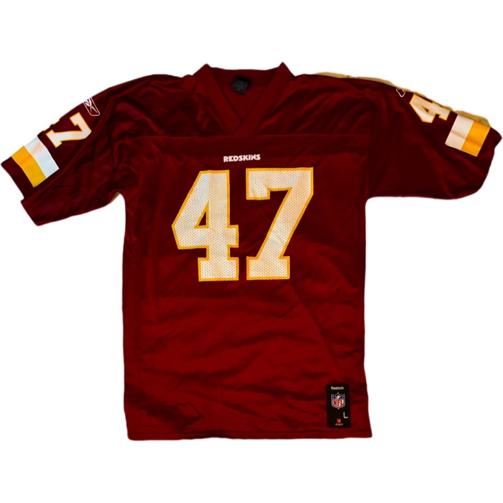 Reebok Maroon and Gold Jersey with Number 47